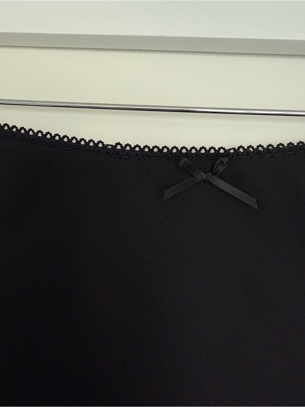 Danielle Guizio Black Midi Slip Skirt - Picture 3 of 4